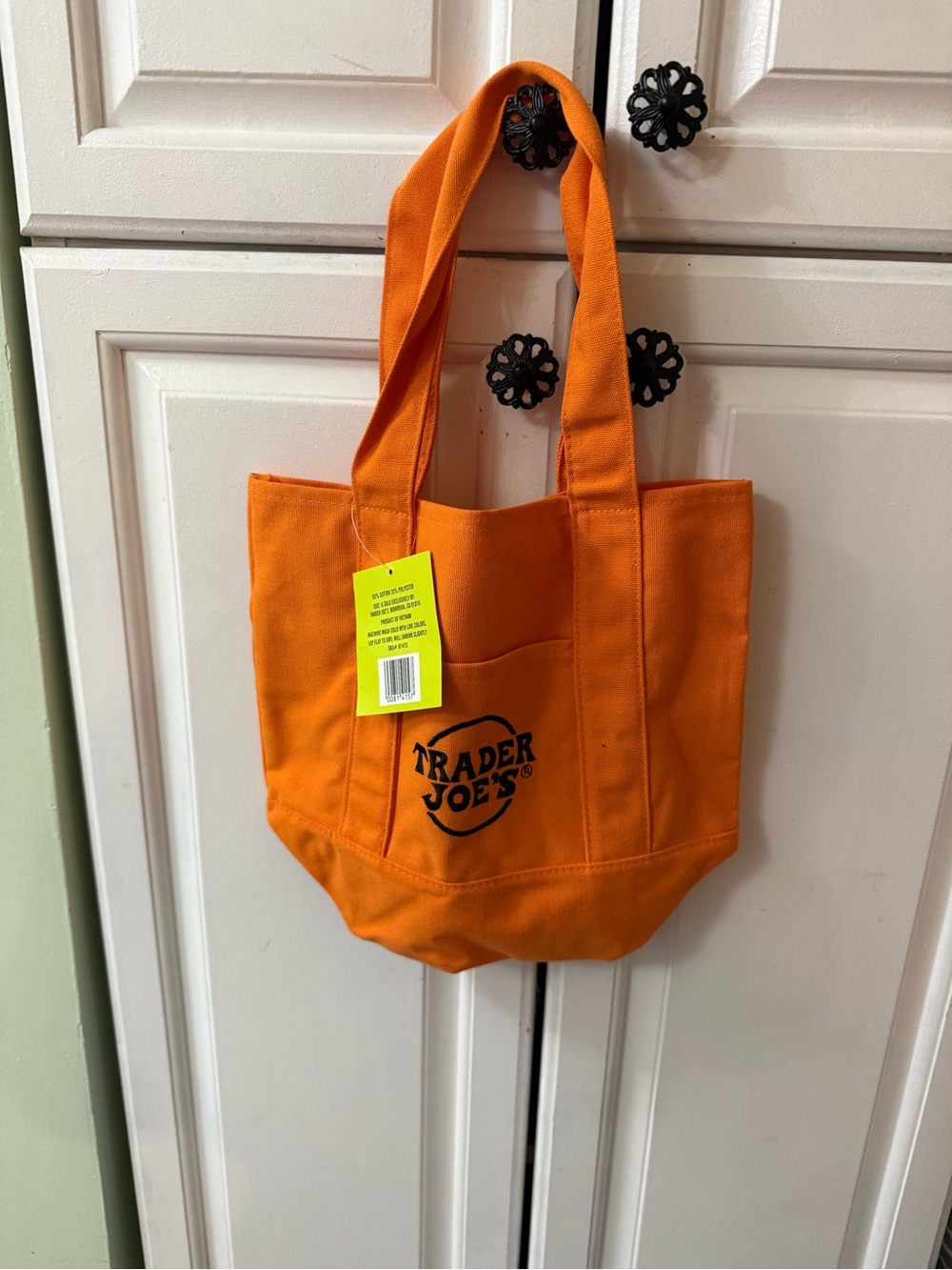 Trader Joe’s Orange Canvas Tote Bag